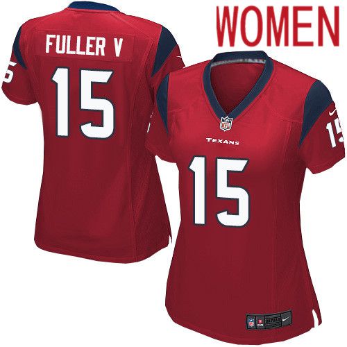 Women Houston Texans #15 Will Fuller V Red Nike Player Game NFL Jersey
